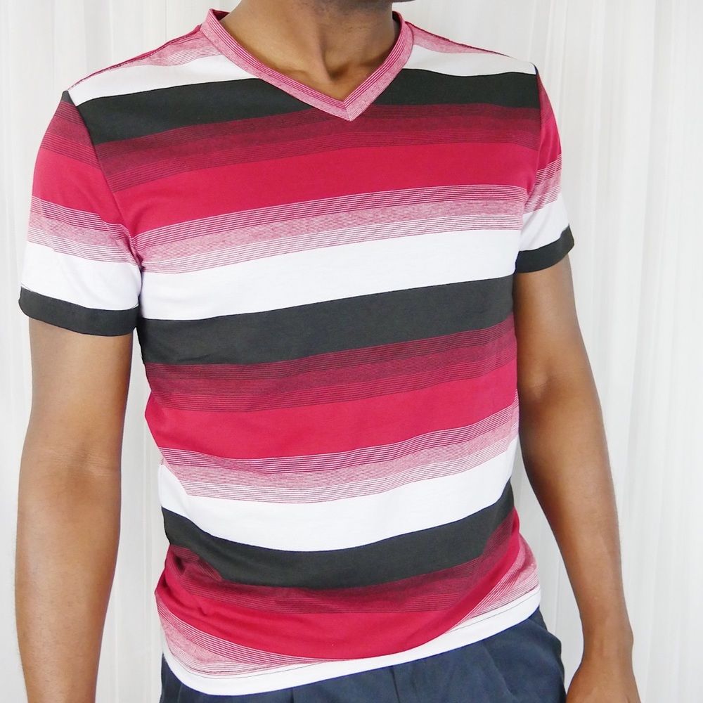 Men’s Short Sleeve Tee - Red/Black